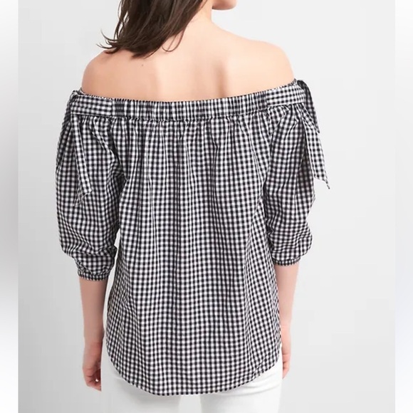 GAP Black and White Checkered Top - Picture 1 of 11